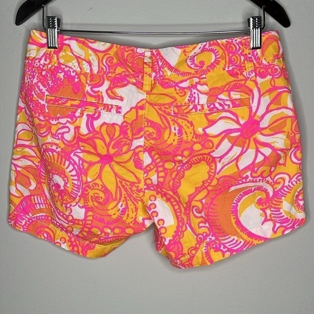Lily Pulitzer The Callahan Short Sea and Be Seen 5 Inseam Printed Cotton Size 4 - Picture 3 of 5